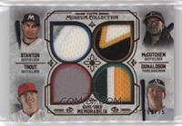 Mike Trout, Giancarlo Stanton, Josh Donaldson, Andrew McCutchen #/75