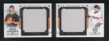 2015 Topps Museum Collection - Momentous Materials Dual Jumbo Relic Books #MMDJR-BR - Sergio Romo, Madison Bumgarner /5