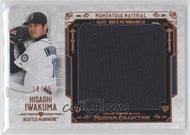 2015 Topps Museum Collection - Momentous Materials Jumbo Relics - Copper #MMJR-HIW - Hisashi Iwakuma /35