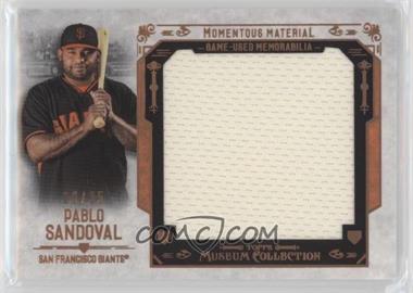 2015 Topps Museum Collection - Momentous Materials Jumbo Relics - Copper #MMJR-PSA - Pablo Sandoval /35