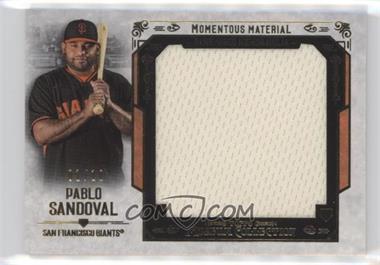 2015 Topps Museum Collection - Momentous Materials Jumbo Relics - Gold #MMJR-PSA - Pablo Sandoval /10