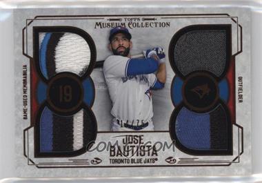 2015 Topps Museum Collection - Single-Player Primary Pieces Quad Relics - Copper #PPQR-JBA - Jose Bautista /75