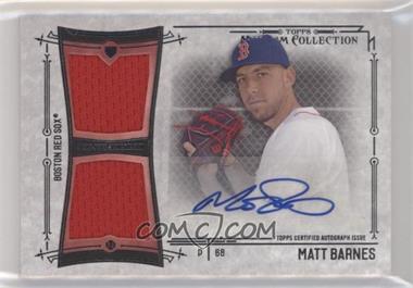 2015 Topps Museum Collection - Single-Player Signature Swatches Dual Relic Autographs #SSD-MBS - Matt Barnes /299