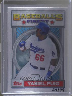 2015 Topps Online 1993 Finest Design Metal - [Base] #93F-YP - Yasiel Puig /99