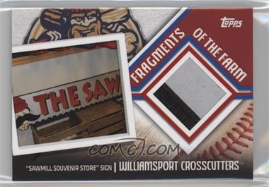 2015 Topps Pro Debut - Fragments of the Farm #FF-WC - "Sawmill Souvenir Store" Sign