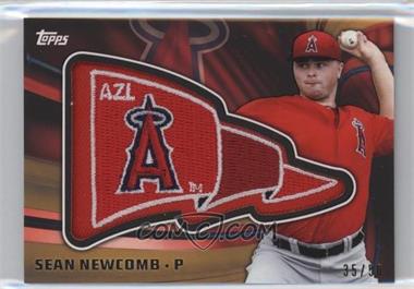 2015 Topps Pro Debut - Pennant Manufactured Patches - Gold #PP-SN - Sean Newcomb /50