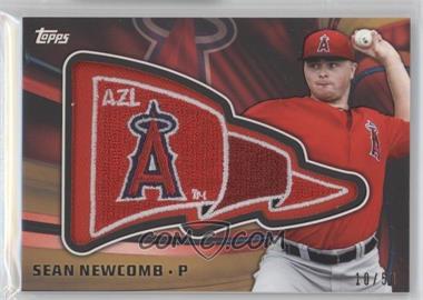 2015 Topps Pro Debut - Pennant Manufactured Patches - Gold #PP-SN - Sean Newcomb /50