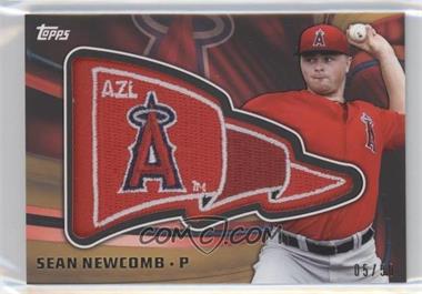 2015 Topps Pro Debut - Pennant Manufactured Patches - Gold #PP-SN - Sean Newcomb /50