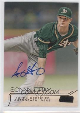 2015 Topps Stadium Club - Autographs - Black Foil #SCA-SG - Sonny Gray /50