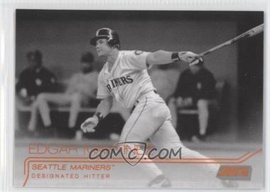 2015 Topps Stadium Club - [Base] - Black & White Orange Foil #245 - Edgar Martinez /17