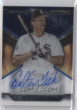 2015 Topps Strata - Autographs - Blue #SA-CF - Carlton Fisk /99