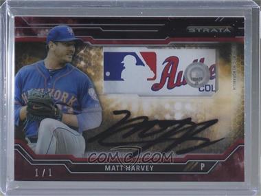 2015 Topps Strata - Clearly Authentic Autographed Relics - Red Laundry Tag #CAAR-MH - Matt Harvey /1