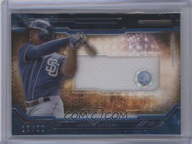 2015 Topps Strata - Clearly Authentic Relics - Blue #CARC-JU - Justin Upton /99