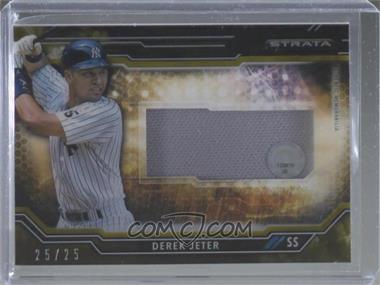 2015 Topps Strata - Clearly Authentic Relics - Gold #CARC-DJ - Derek Jeter /25 [EX to NM]