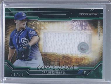 2015 Topps Strata - Clearly Authentic Relics - Green #CARC-CK - Craig Kimbrel /75