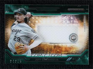 2015 Topps Strata - Clearly Authentic Relics - Green #CARC-JS - Jeff Samardzija /75