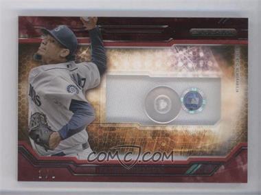 2015 Topps Strata - Clearly Authentic Relics - Red Button #CARC-FH - Felix Hernandez /1