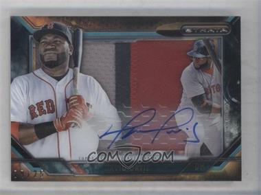 2015 Topps Strata - Shadowbox Signature Patches #SSP-DO - David Ortiz /25