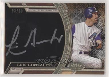 2015 Topps Tier One - Acclaimed Autographs - Silver Ink #AA-LG - Luis Gonzalez /10