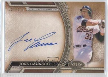 2015 Topps Tier One - Acclaimed Autographs #AA-JCA - Jose Canseco /175
