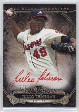 2015 Topps Tier One - New Guard Autographs - Red Ink #NGA-JT - Julio Teheran /5