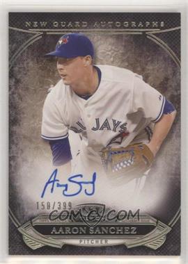 2015 Topps Tier One - New Guard Autographs #NGA-ASZ - Aaron Sanchez /399