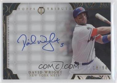 2015 Topps Tribute - Autographs - Black #TA-DW - David Wright /50