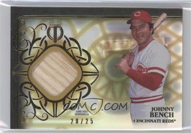 2015 Topps Tribute - Relics - Gold #TR-JB - Johnny Bench /25