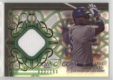 2015 Topps Tribute - Relics - Green #TR-YP - Yasiel Puig /150