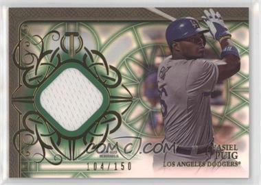 2015 Topps Tribute - Relics - Green #TR-YP - Yasiel Puig /150