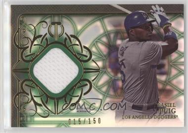 2015 Topps Tribute - Relics - Green #TR-YP - Yasiel Puig /150