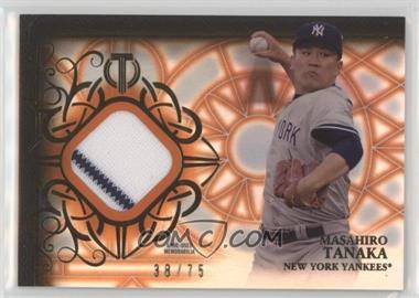 2015 Topps Tribute - Relics - Orange #TR-MT - Masahiro Tanaka /75