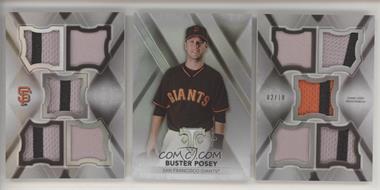2015 Topps Triple Threads - 10th Anniversary Deca Relics #DR-BP - Buster Posey /10 [Good to VG‑EX]