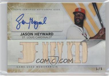 2015 Topps Triple Threads - Auto Relics - Gold #TTAR-JHD1 - Jason Heyward /9