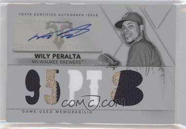 2015 Topps Triple Threads - Auto Relics - White Whale Printing Plate Black #TTAR-WP2 - Wily Peralta /1