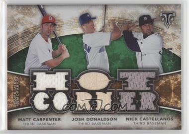 2015 Topps Triple Threads - Relic Combos - Emerald #TTRC-CDC - Nick Castellanos, Josh Donaldson, Matt Carpenter /18