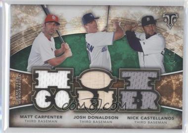 2015 Topps Triple Threads - Relic Combos - Emerald #TTRC-CDC - Nick Castellanos, Josh Donaldson, Matt Carpenter /18