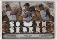 Jose Abreu, Chris Sale, Alexei Ramirez #/27