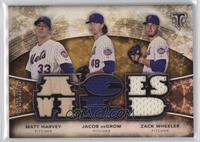 Matt Harvey, Jacob deGrom, Zack Wheeler #/27