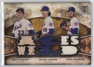 2015 Topps Triple Threads - Relic Combos - Sepia #TTRC-HDW - Matt Harvey, Jacob deGrom, Zack Wheeler /27