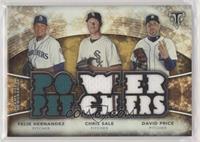 Felix Hernandez, Chris Sale, David Price #/27