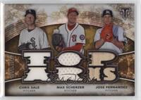 Chris Sale, Max Scherzer, Jose Fernandez #/27