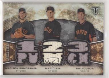 2015 Topps Triple Threads - Relic Combos #TTRC-BCH - Matt Cain, Tim Hudson, Madison Bumgarner /36