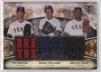 Yu Darvish, Derek Holland, Neftali Feliz #/36