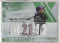 Troy Tulowitzki #/18