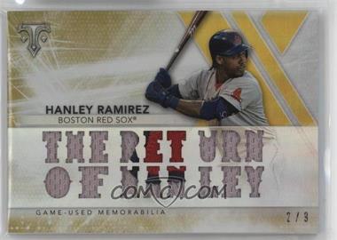 2015 Topps Triple Threads - Relics - Gold #TTR-HRZ1 - Hanley Ramirez /9