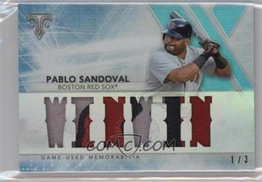 2015 Topps Triple Threads - Relics - Sapphire #TTR-PS2 - Pablo Sandoval /3