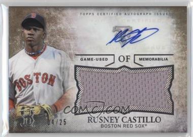 2015 Topps Triple Threads - Unity Autographed Jumbo Relics - Gold #UAJR-RCO - Rusney Castillo /25