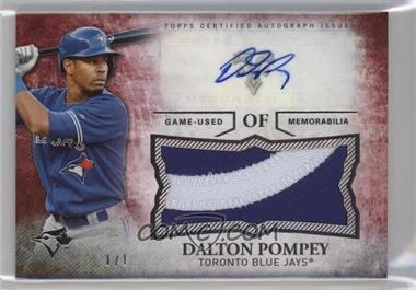 2015 Topps Triple Threads - Unity Autographed Jumbo Relics - Ruby #UAJR-DPY - Dalton Pompey /1