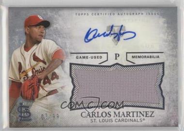 2015 Topps Triple Threads - Unity Autographed Jumbo Relics #UAJR-CM - Carlos Martinez /99